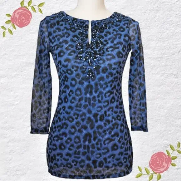 INC International Concepts Animal Print Tunic Top - Picture 1 of 10